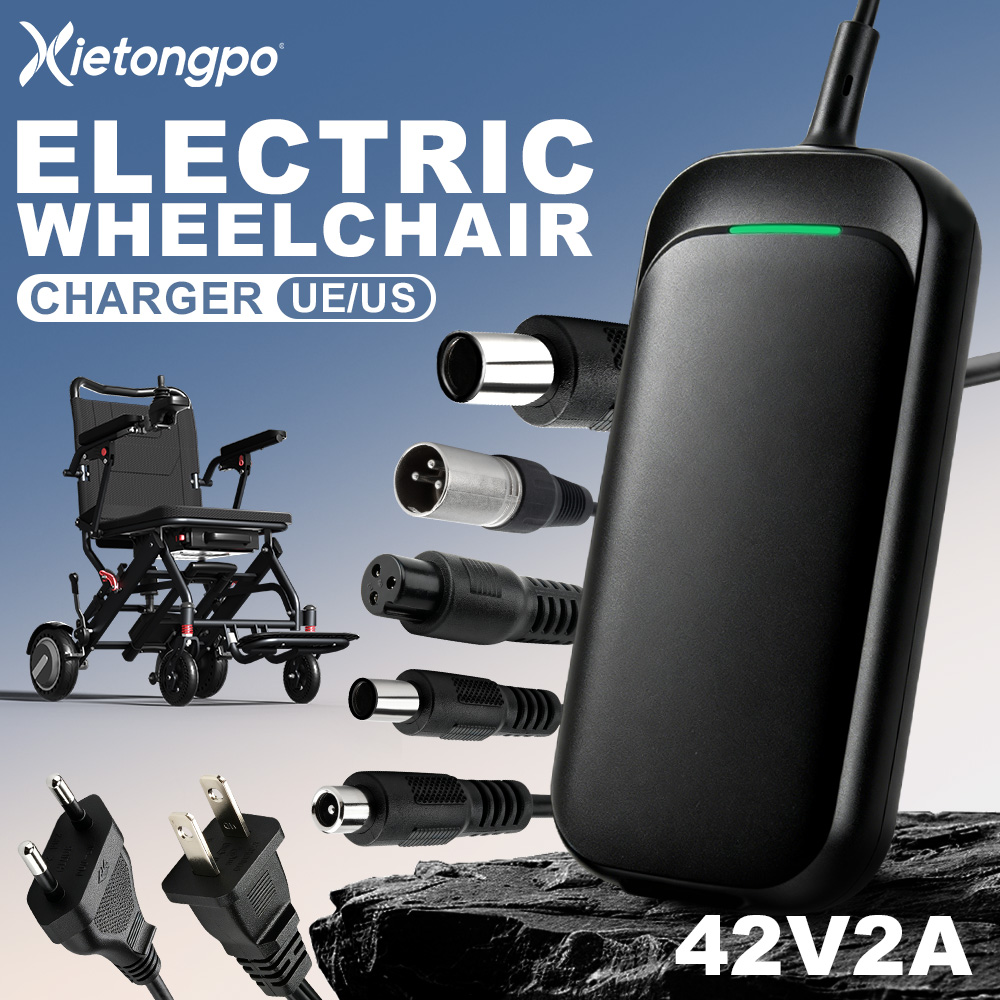 Electric Scooter Charger - เครื่องชาร์จแบตเตอรี่ลิเธียม 42V 2A สำหรับรถเข็นไฟฟ้า 10S 36V