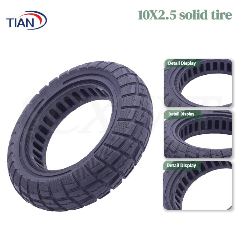 Scooter Tire - ใช้สำหรับสกู๊ตเตอร์ไฟฟ้า Max G30 ยางแบบรังผึ้งแข็งพิเศษสำหรับขับขี่ออฟโรด ขนาด 10