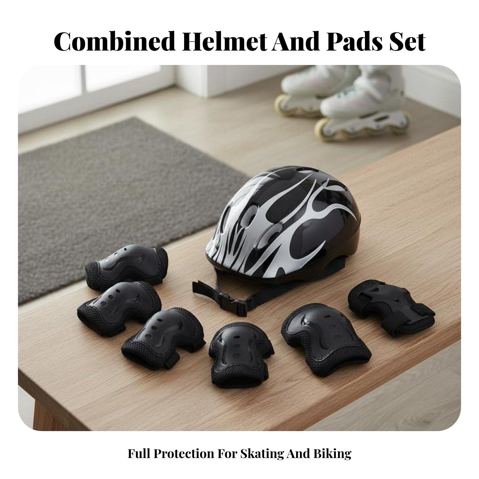 ชุดหมวกกันน็อคและอุปกรณ์ป้องกั - Scooter Helmet Set บทวิจารณ์และราคา